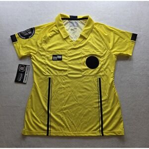 Official Sports US Soccer Federation Referee Women's Yellow Shirt. Size S